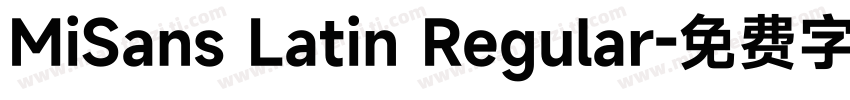 MiSans Latin Regular字体转换